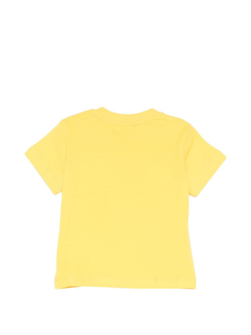 T-shirt gialla per neonato MUM04KLAA17 50577 Moschino Kids 