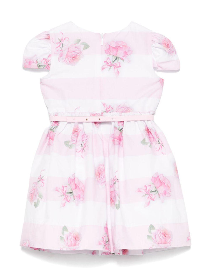 White/pink dress for baby girl