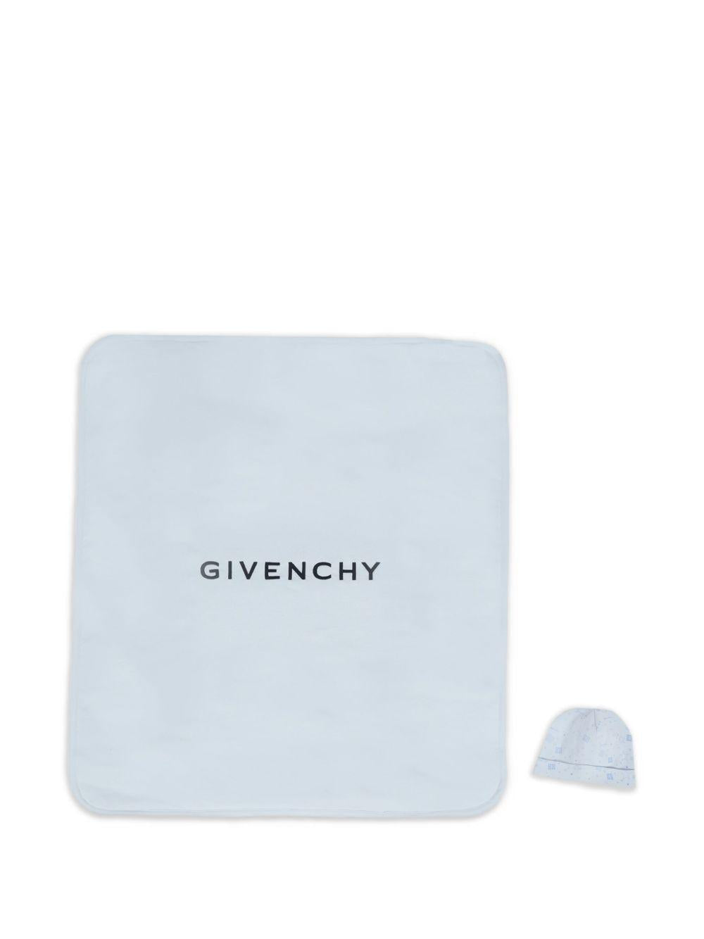 Coperta azzurra per neonato H30853 771 Givenchy Kids 