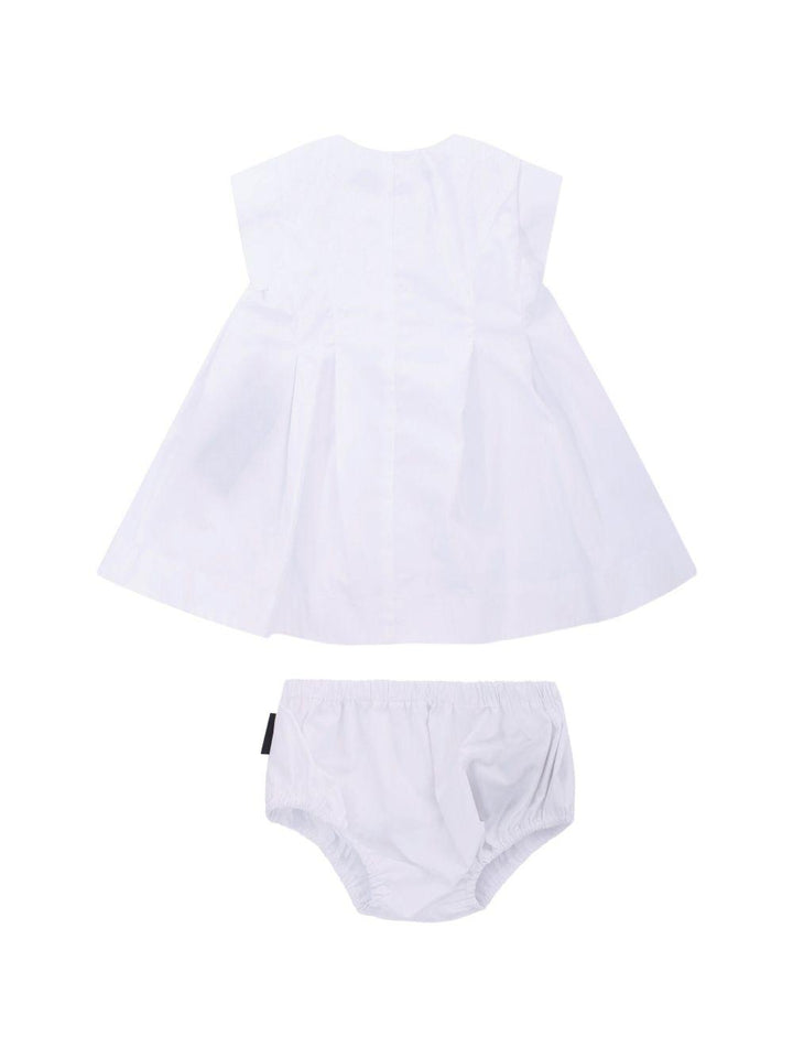 Abito bianco per neonata BY1131P0562 100 Balmain Kids 
