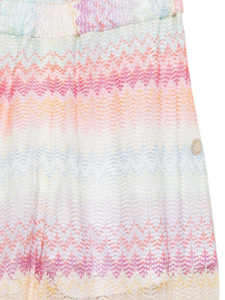 Pantalone verde chiaro/multicolor per bambina