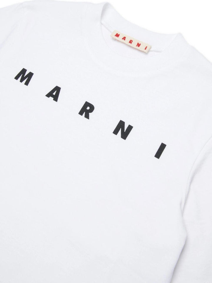 T-shirt bianca per bambino M01601M00RF 0M100 Marni Kids 