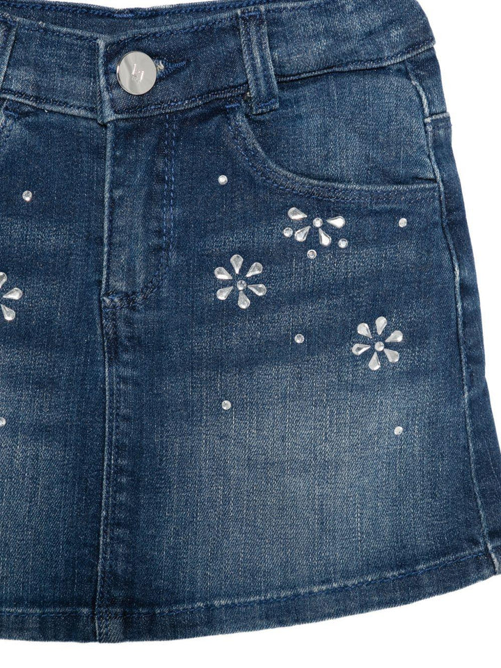 Gonna di jeans blu per bambina KA6074D3246 79069 Liu Jo 