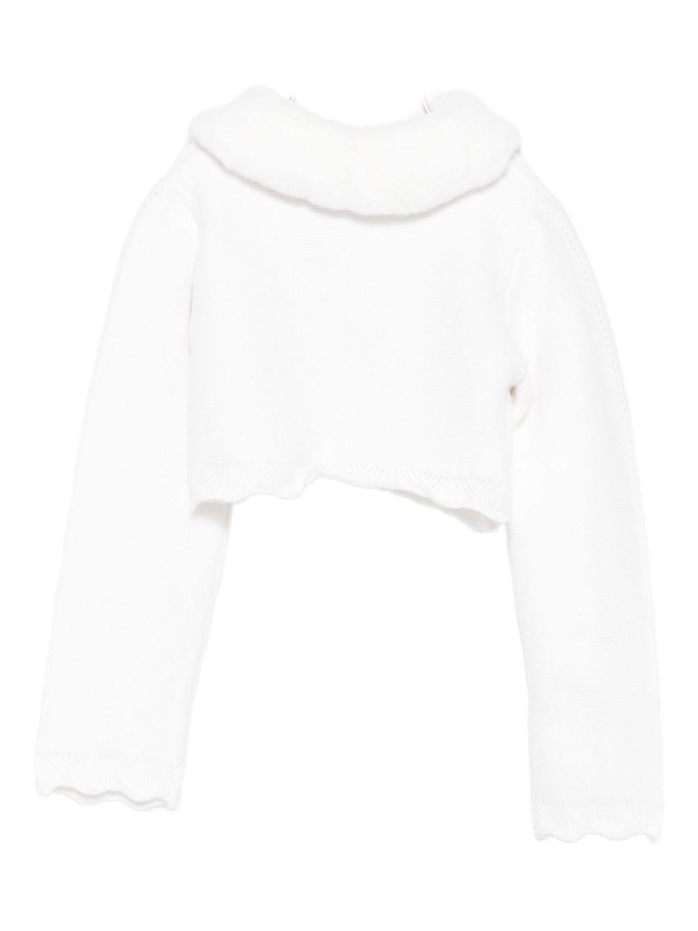 Cardigan bianco per neonata 5817 010 Abel & Lula 