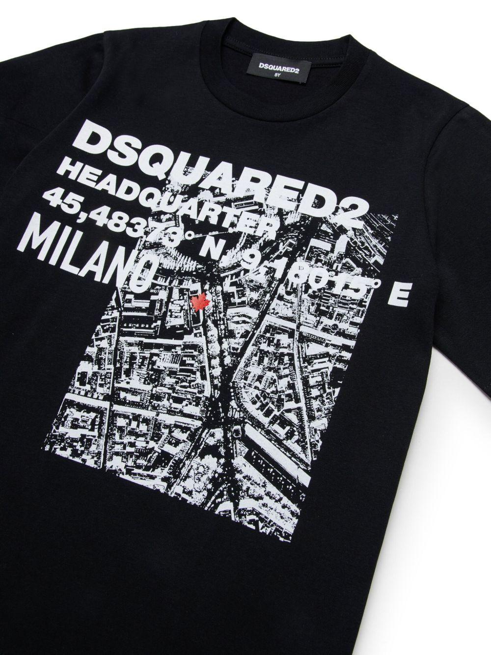 T-shirt nera per bambino