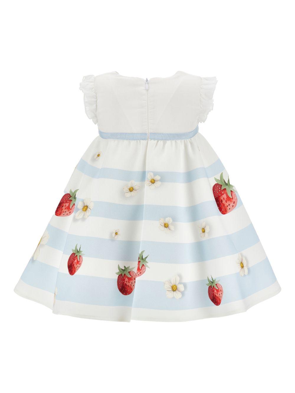 Abito bianco per neonata 31G9157105 9984 Monnalisa Kids 
