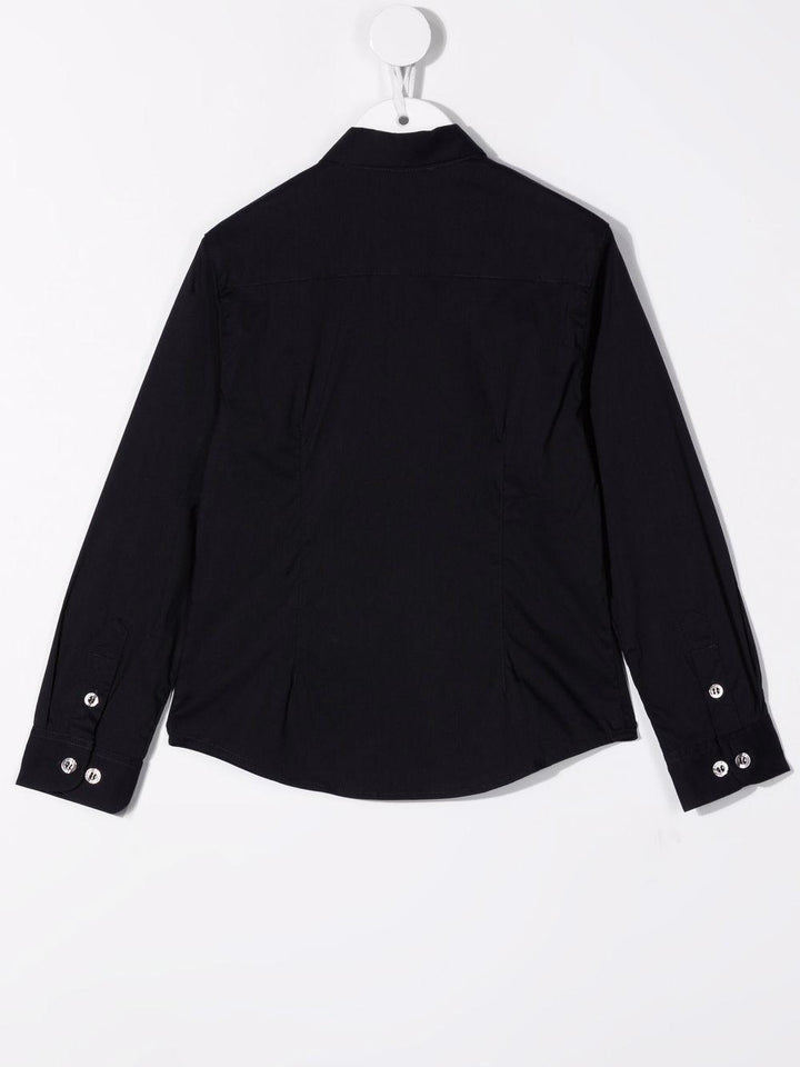Camicia per bambino in misto cotone blu