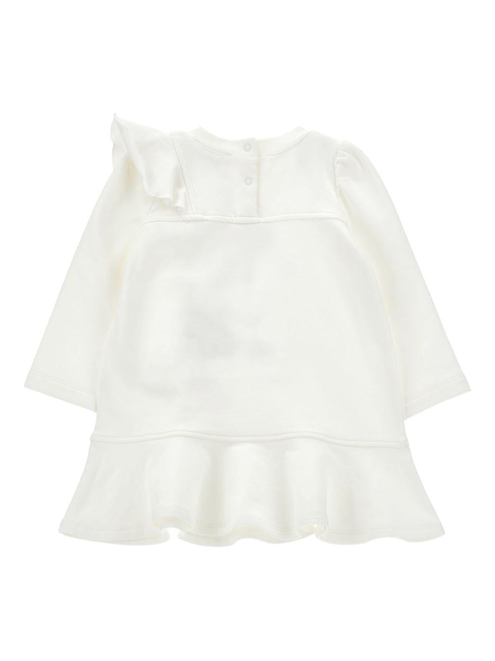 Abito bianco per neonata 39F9036004 0001 Monnalisa Kids 