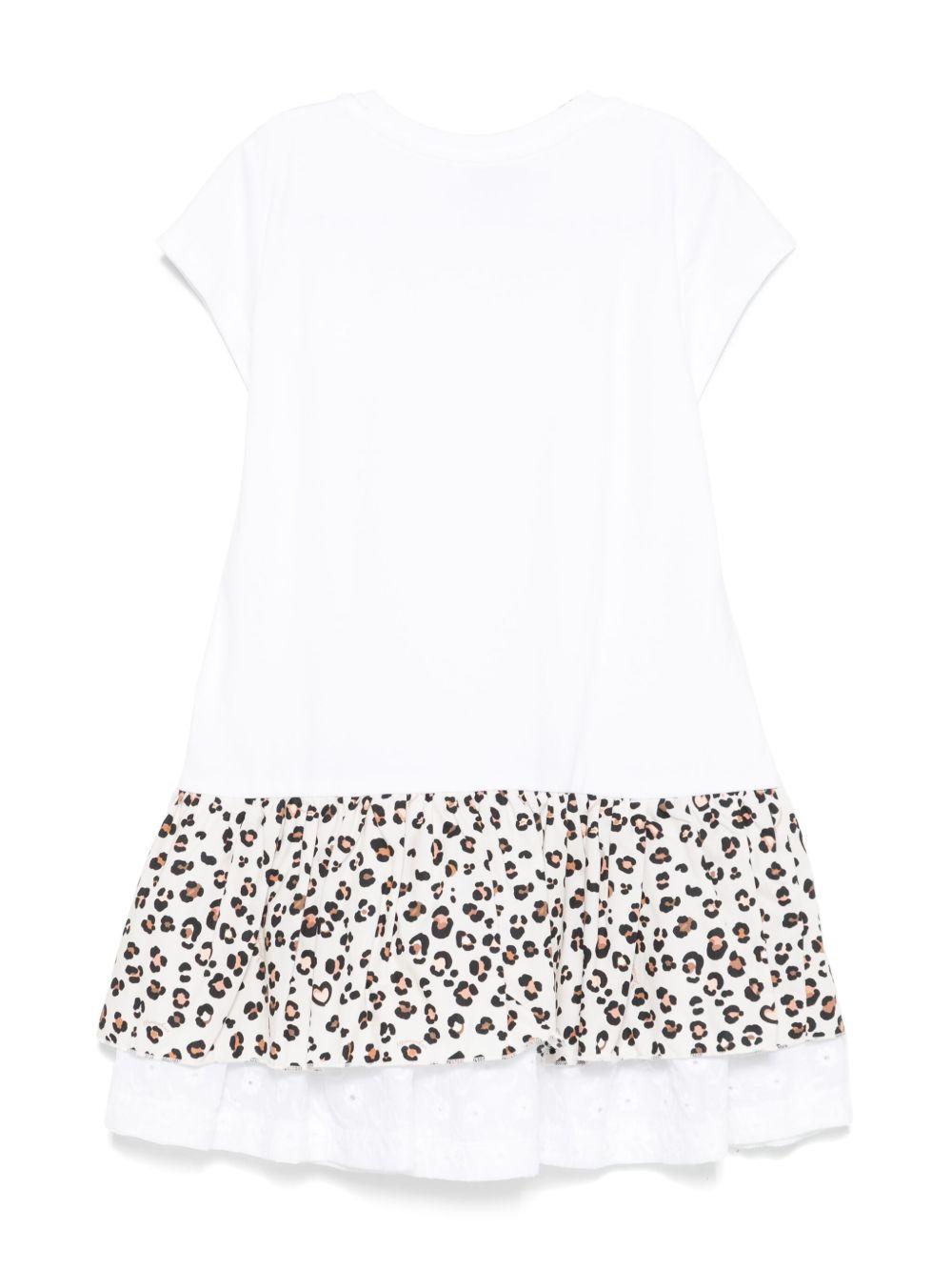 Abito bianco per bambina 11E9075202 9980 Monnalisa Kids 
