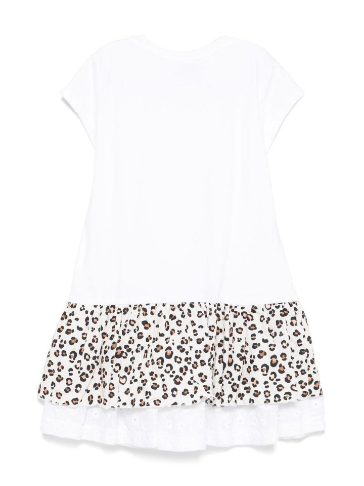 Abito bianco per bambina 11E9075202 9980 Monnalisa Kids 