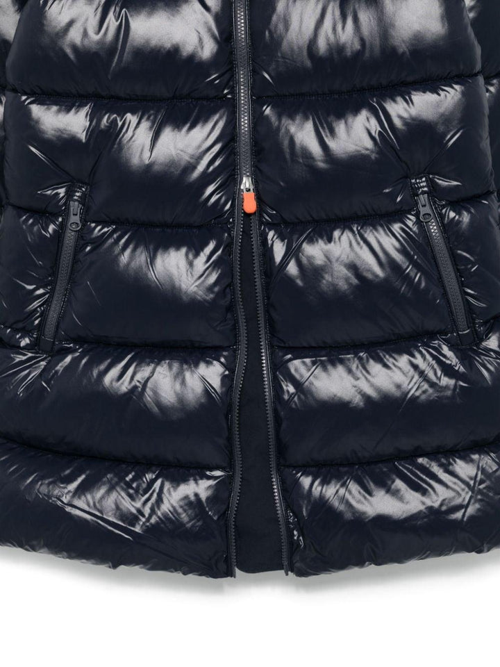 Save the Duck Kids Blue/Black Jacket for Girls