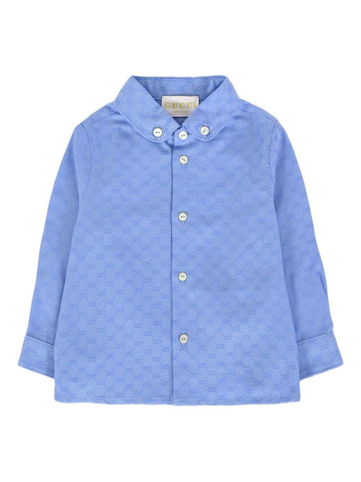 Camicia azzurra per neonato