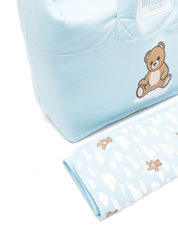 Borsa mamma blu cielo MUX05TLCA19 40304 Moschino Kids 