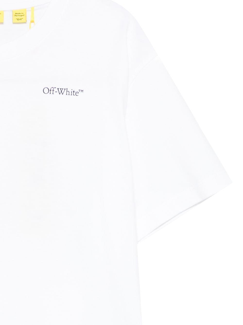 T-shirt bianco per bambino OBAA002S26JER008 1000 Off White Kids 
