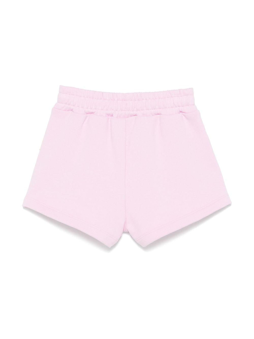 Bermuda rosa per bambina con logo