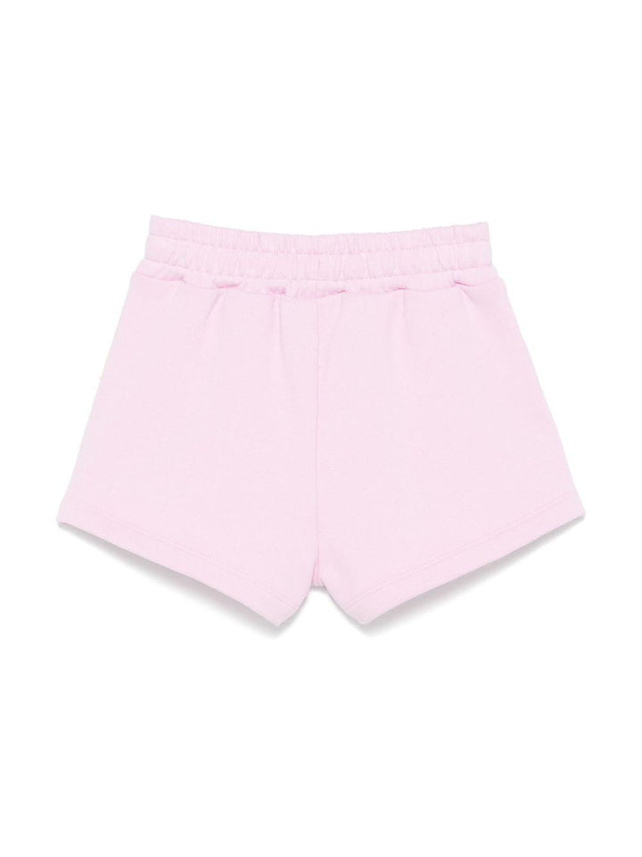 Bermuda rosa per bambina con logo