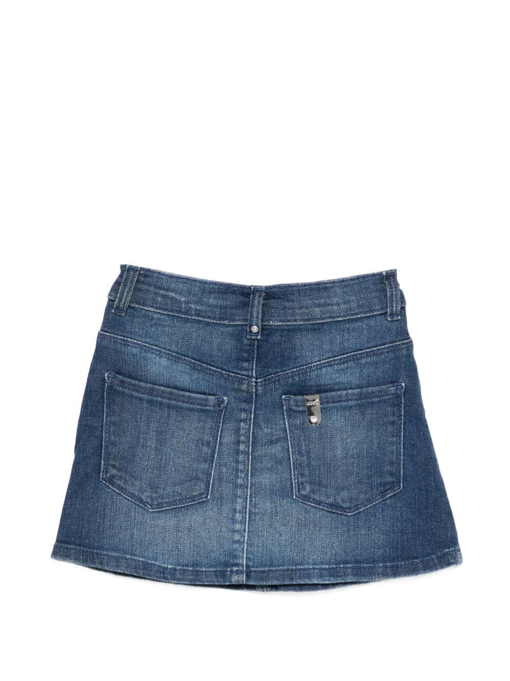 Gonna di jeans blu per bambina KA6074D3246 79069 Liu Jo 