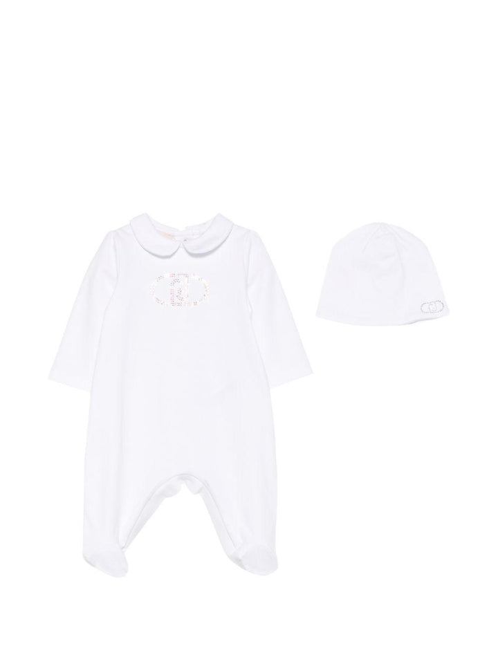 Tutina bianca per neonata HA6073J6050 10601 Liu Jo 