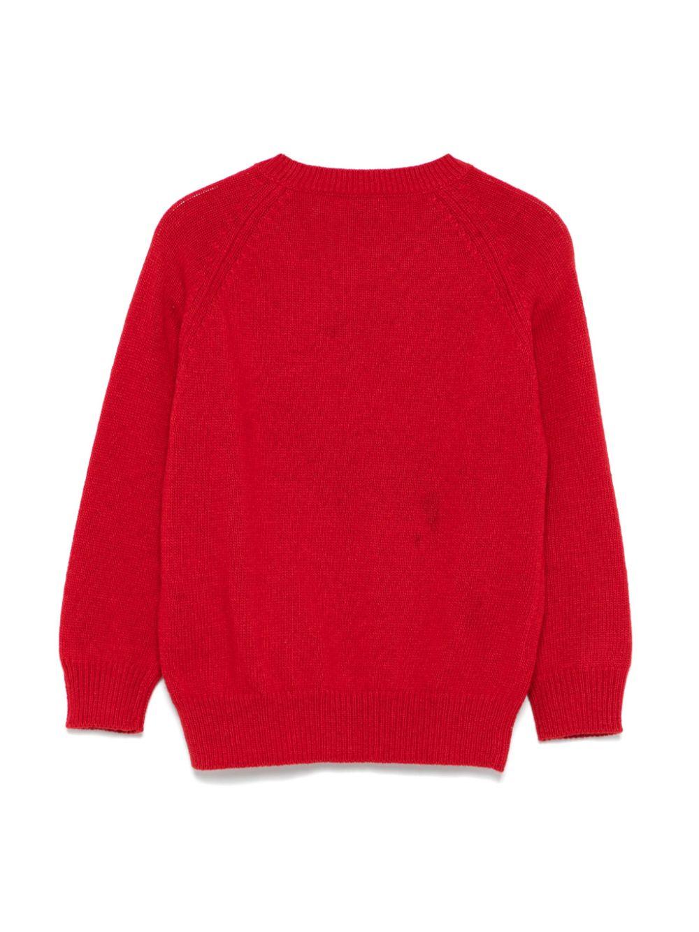 Maglione rosso mattone per bambino