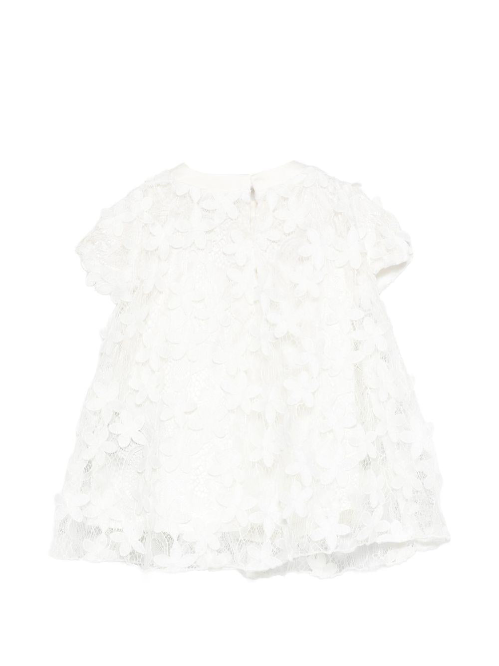 Abito bianco per neonata BY1181U0263 100 Balmain Kids 