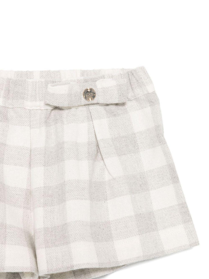 Bermuda bianco/grigio per neonata HF5017T101A B3068 Liu Jo 
