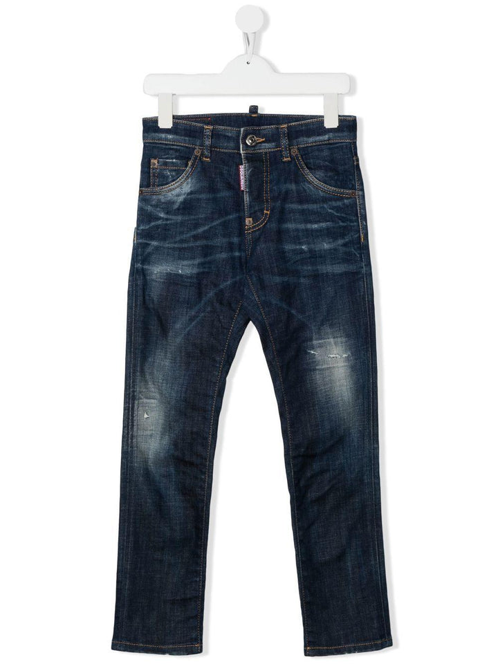 Jeans per bambino in denim blu