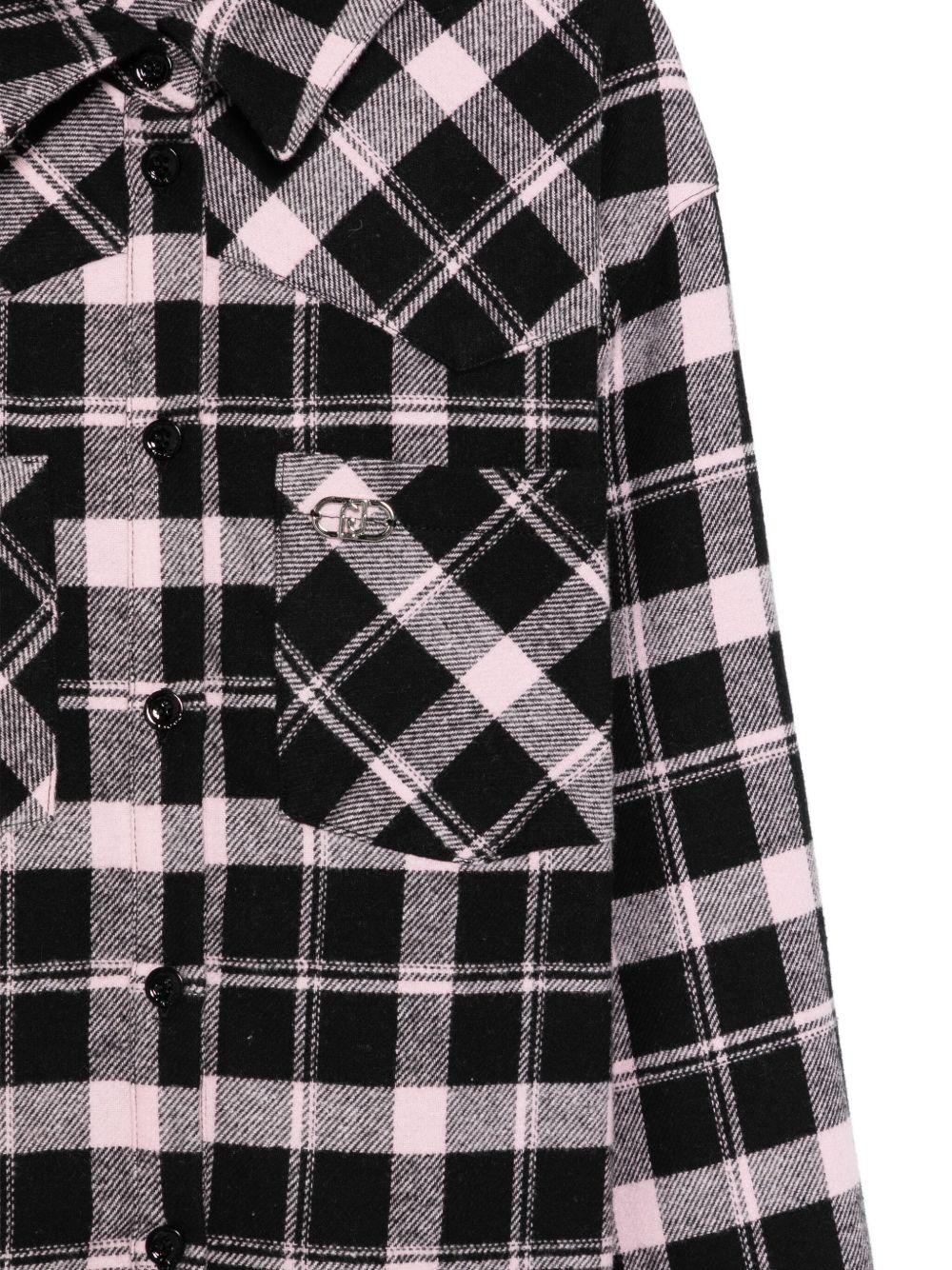 Camicia nera/bianca per bambina GF5137T088A P9009 Liu Jo 