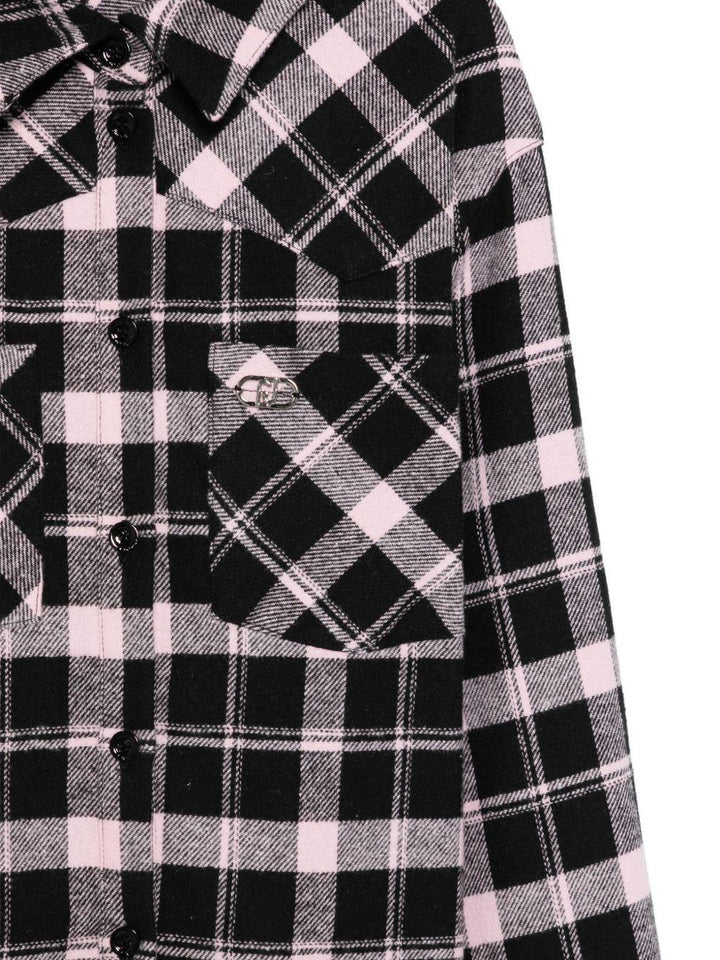 Camicia nera/bianca per bambina GF5137T088A P9009 Liu Jo 