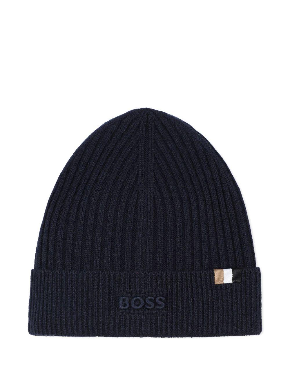 Cappello blu per bambino J52650 849 Boss Kids 