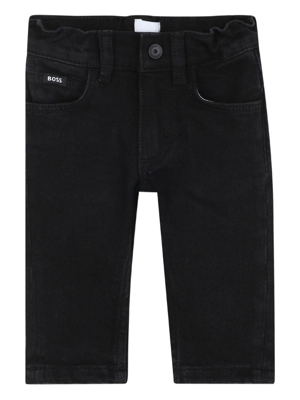 Jeans nero per neonato J52440 09B Boss Kids 
