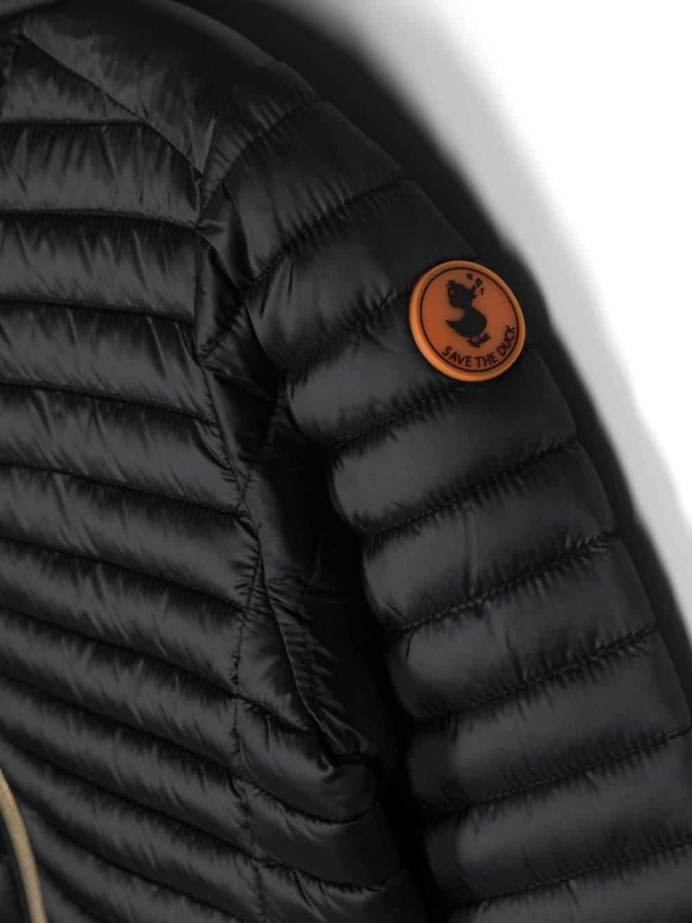 Save the Duck Kids Black Jacket for Girls