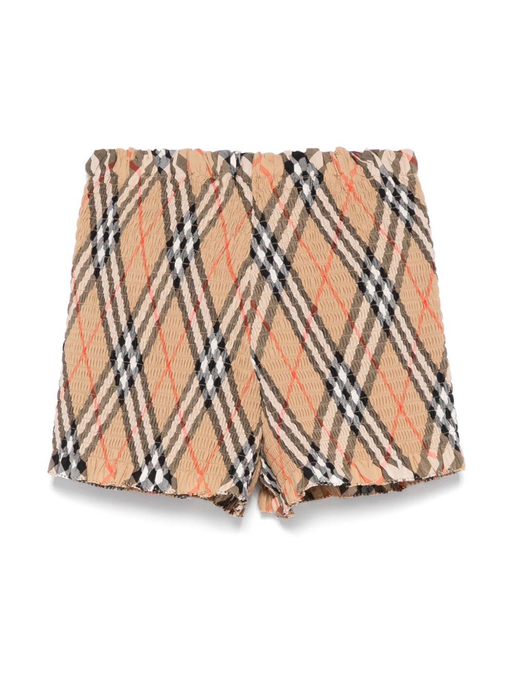 Bermuda motivo Vintage Check per bambina 8100074 B9368 Burberry Kids 