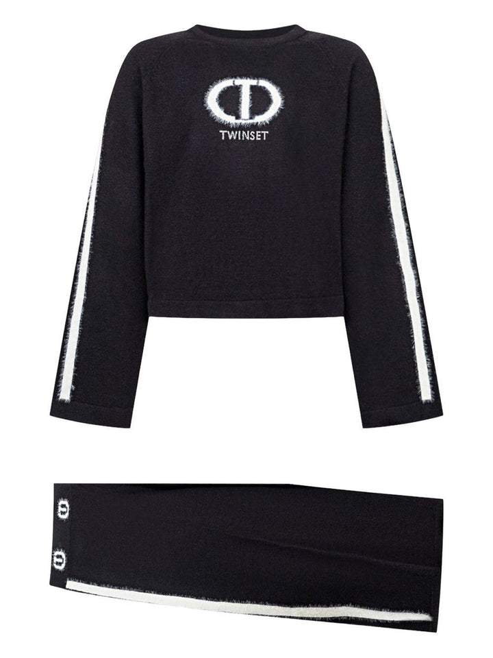 Completo nero per bambina 252GJ301A 11656 Twin Set 