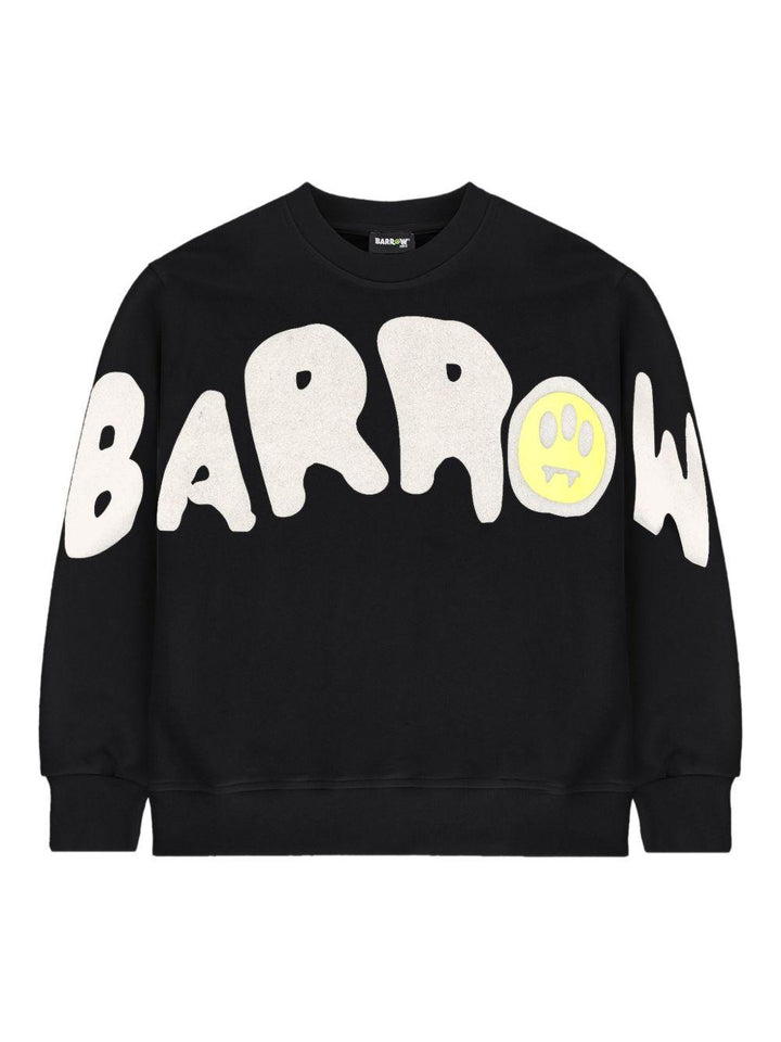Felpa nera per bambino F5BKJUSW237 110 Barrow Kids 