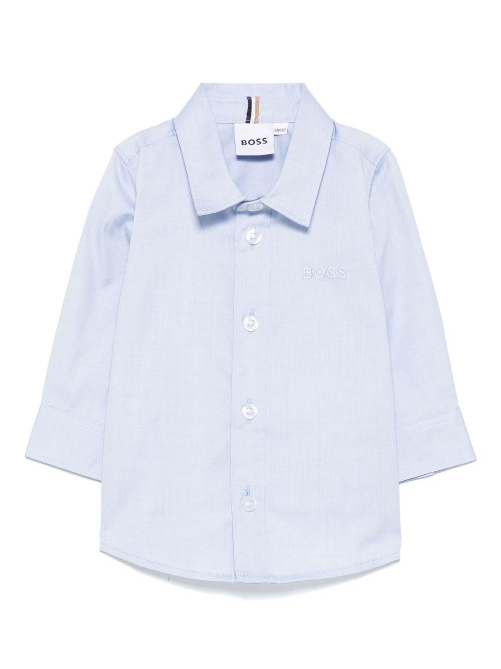 Camicia azzurra per bambino J52681 77D Boss Kids 