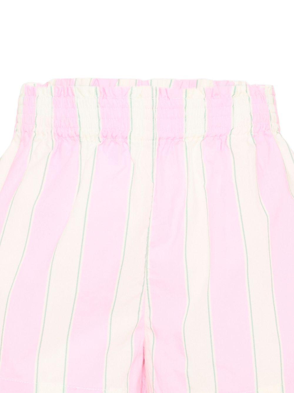 Bermuda rosa/bianca/verde per bambina MEA001 00897L MC2 Saint Barth Kids 