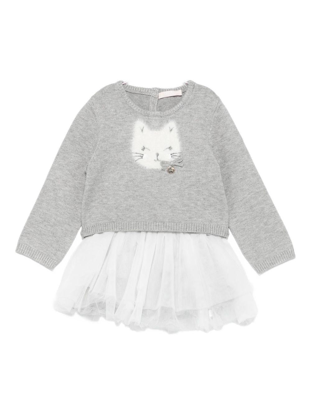 Completo grigio per neonata HF5012MA12P B3401 Liu Jo 