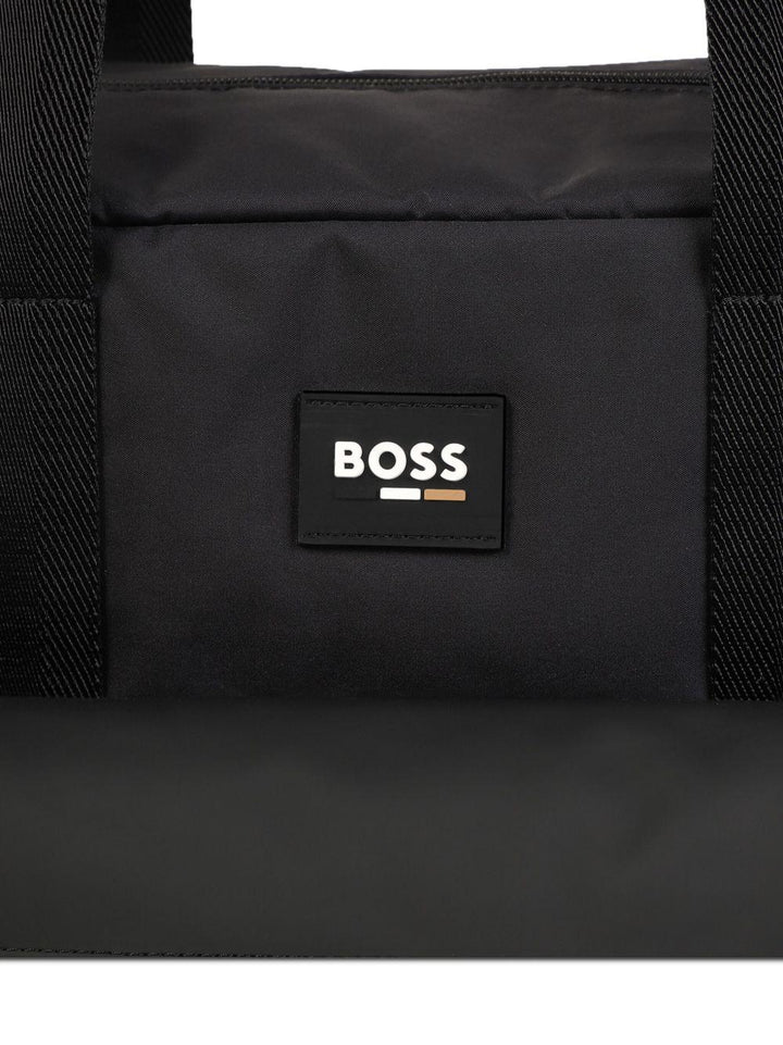Borsa mamma nera con logo