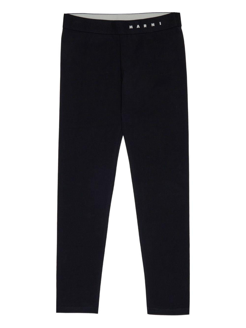 Pantalone nero per bambina M01545M00VB 0M900 Marni Kids 