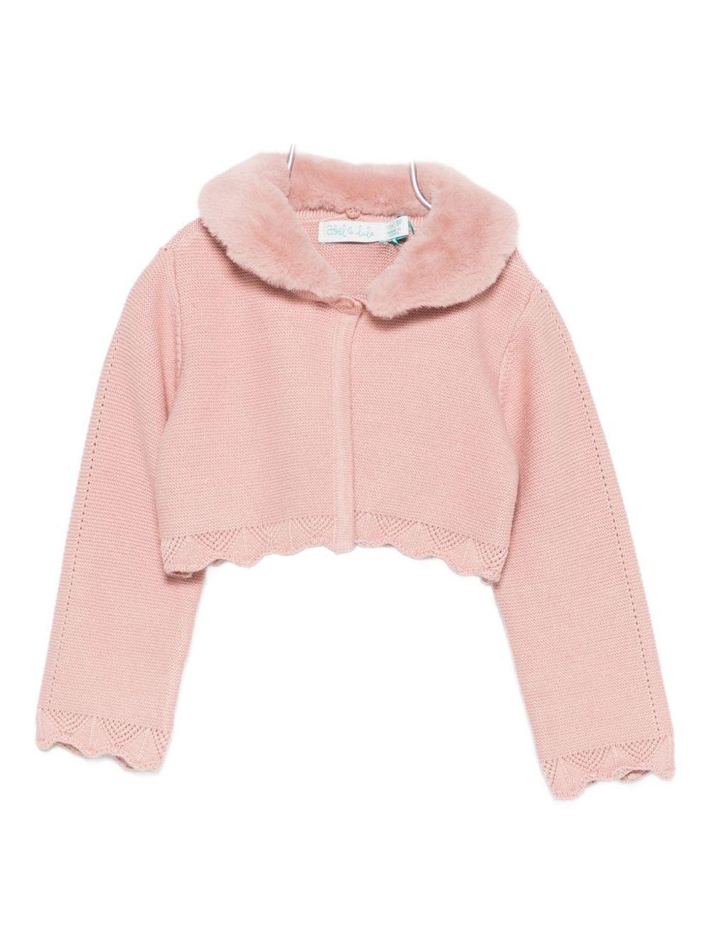 Cardigan rosa petalo per neonata 5817 011 Abel & Lula 