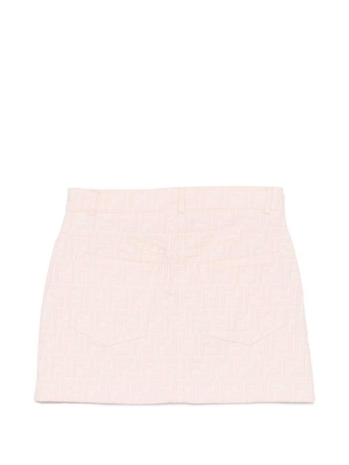 Gonna rosa per bambina JFE203AVW1 F1UL9 Fendi Kids 