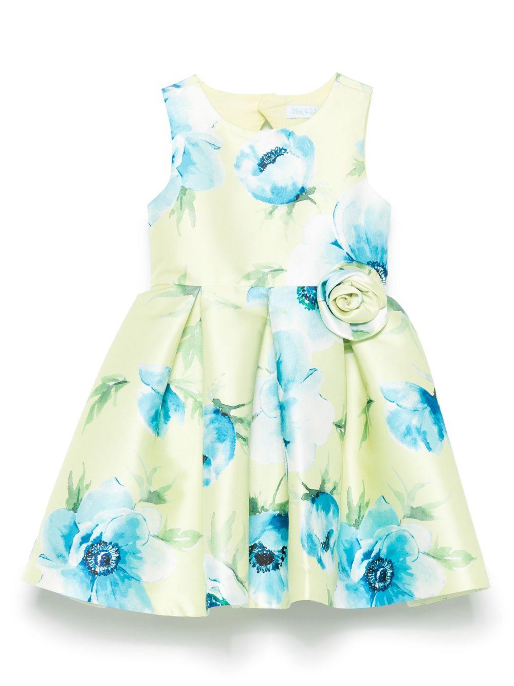 Abito verde lime per bambina