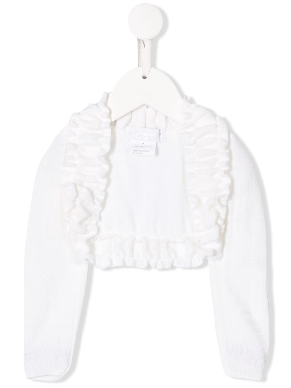 Cardigan bianco per neonata