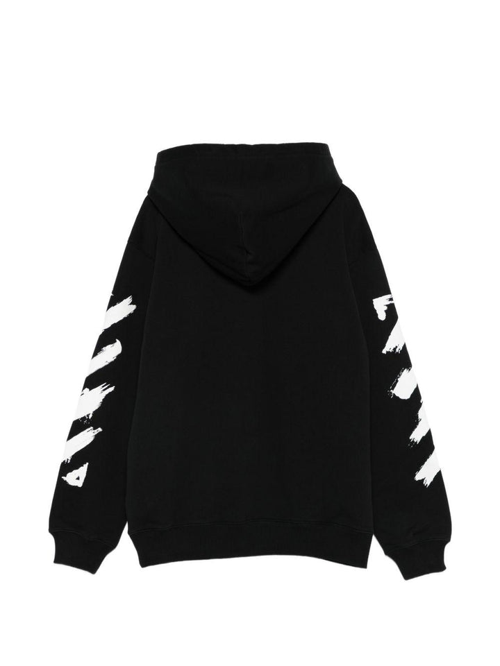 Felpa nera per bambino OBBB001S26FLE005 0001 Off White Kids 