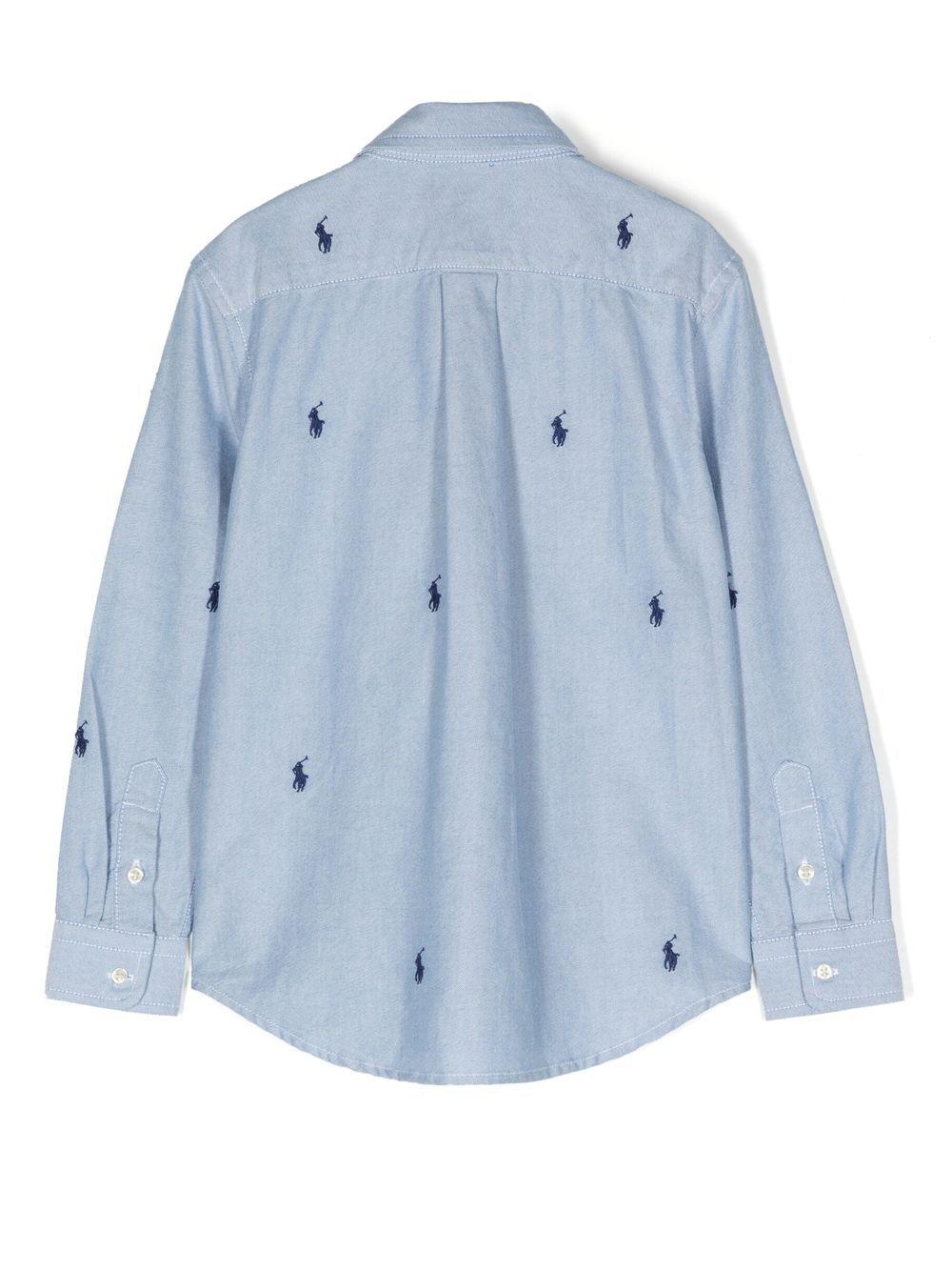 Camicia azzurro/blu navy per bambino