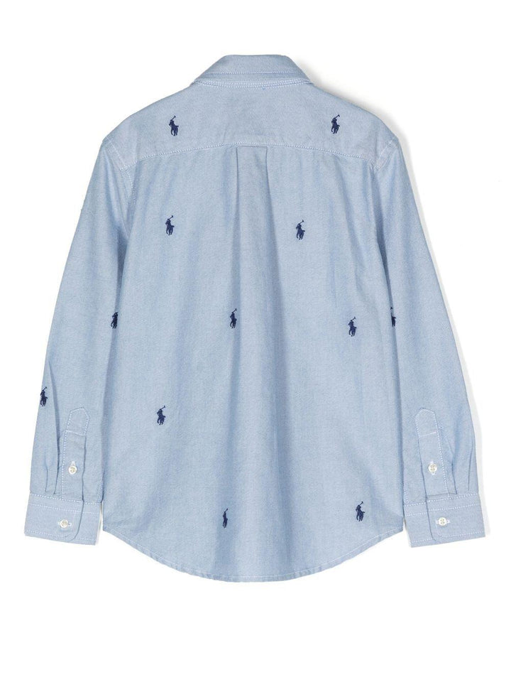 Camicia azzurro/blu navy per bambino