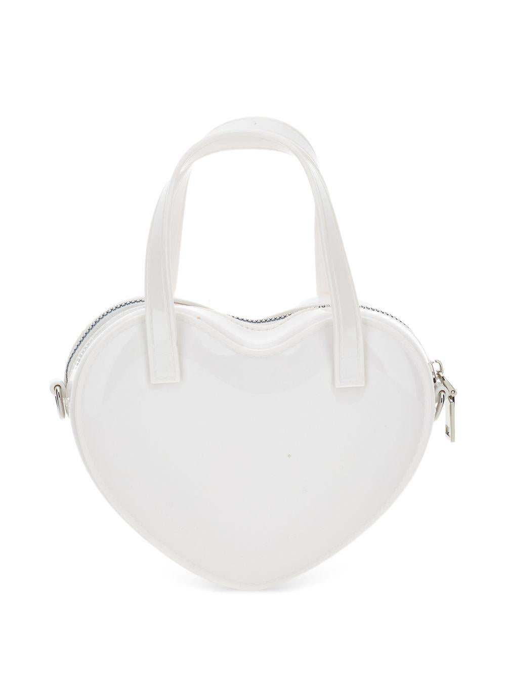 Borsa bianca per bambina 39G0067745 0084 Monnalisa Kids 