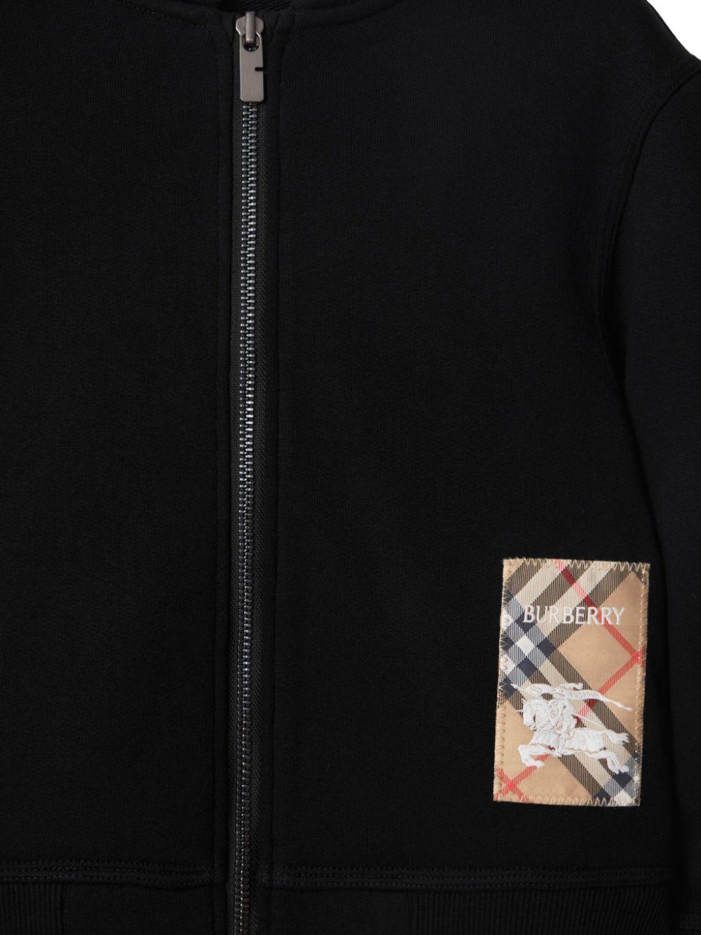 Felpa nera per bambino 8100199 A1189 Burberry Kids 