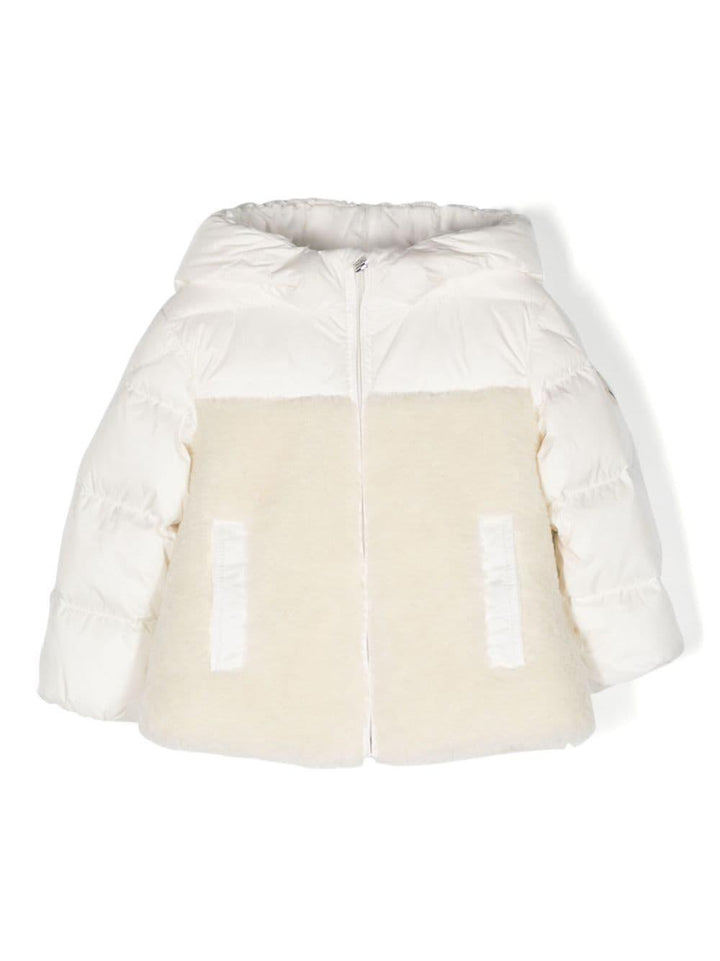 Cream Anim jacket for newborn girls