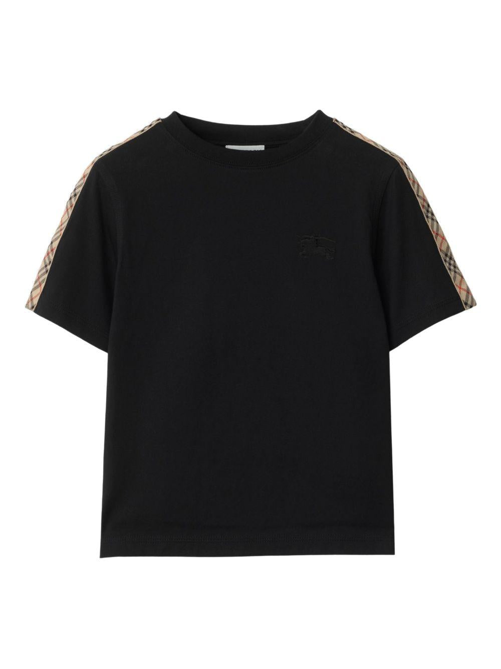 T-shirt nera per bambino 8108033 A1189 Burberry Kids 